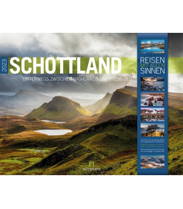 Nástěnný kalendář Skotsko / Schottland Kalender 2023