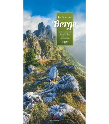 Nástěnný kalendář Kouzlo hor / Im Bann der Berge - Literatur-Kalender 2023