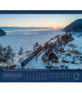 Nástěnný kalendář Cestování vlakem za dobrodružstvím / Abenteuer Zugreisen Kalender 2023