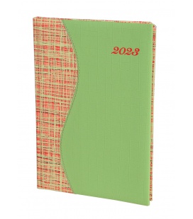 Weekly Diary B5 "SIGMA" Balacron green, orange 2023