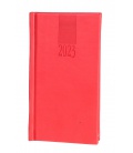 Weekly Pocket Diary A6 Vivella red 2023