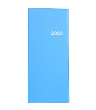 Terminplaner 718  - Monatlich PVC hellblau 2023