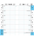 Diary - Planning fortnightly notebook 917 Kůže bez růžků grey 2023