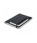Notepad with rubber band A6 Balacron black 2023