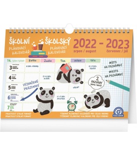 Table calendar Školní plánovací kalendář s háčkem 2023