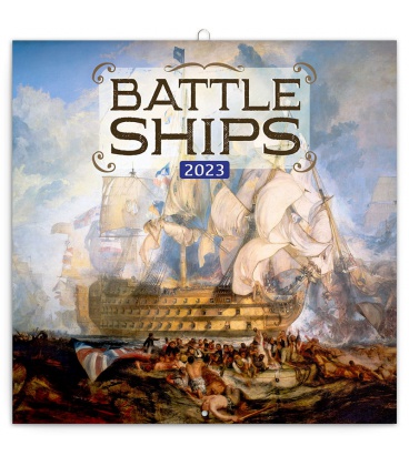 Nástěnný kalendář poznámkový Bitevní lodě 2023