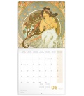 Nástěnný kalendář poznámkový Alfons Mucha 2023