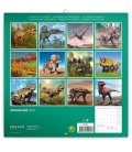 Wall calendar poznámkový Dinosauři 2023