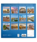Wall calendar poznámkový Praha 2023
