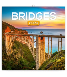 Wall calendar poznámkový Mosty 2023