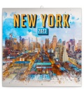Wall calendar poznámkový New York 2023