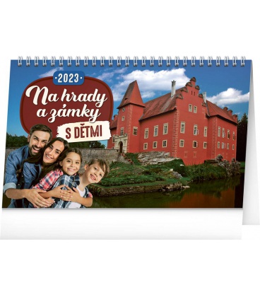 Stolní kalendář S dětmi na hrady a zámky 2023