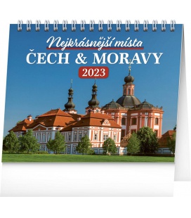 Table calendar Nejkrásnější místa Čech a Moravy 2023