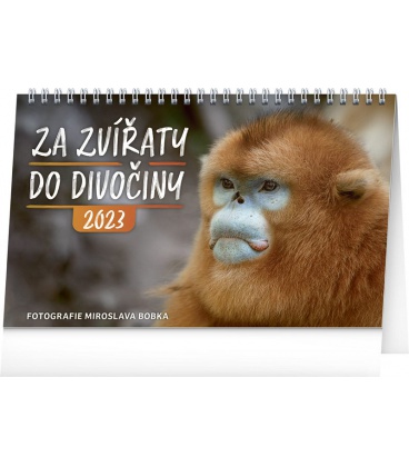 Table calendar Za zvířaty do divočiny – Miroslav Bobek 2023