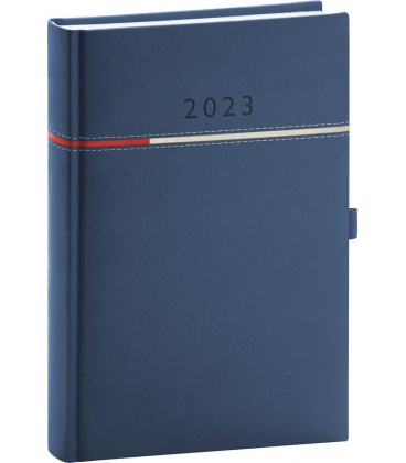 Daily diary A5 Tomy blue, red 2023