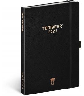Weekly diary A5 Teribear black 2023