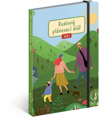 Weekly diary A5 Rodinný plánovací diář – pomocník všech rodičů 2023