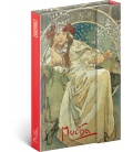 Notebook pocket magnetic Alfons Mucha – Princezna, lined 2023