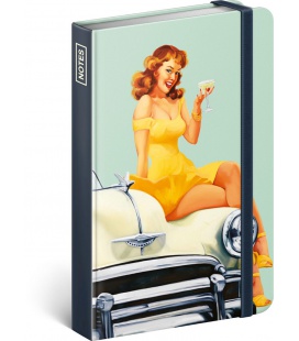 Notebook pocket Pin-up Girls, lined 2023