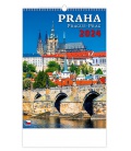 Nástěnný kalendář Praha/Prague/Prag 2024
