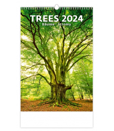 Wall calendar Trees/Bäume/Stromy 2024