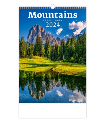 Wandkalender Mountains/Berge/Hory 2024