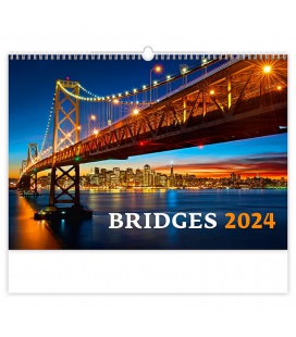 Wall calendar Bridges 2024