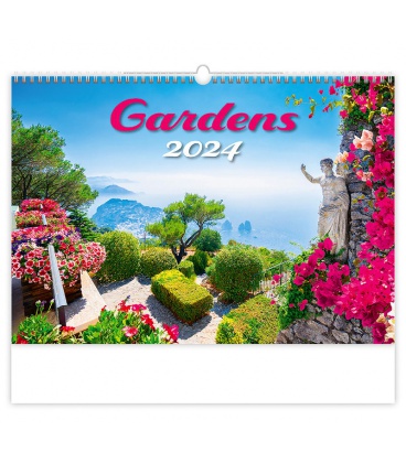 Wall calendar Gardens 2024