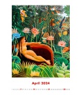 Wall calendar Art Naive - Henri Rousseau 2024