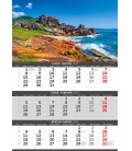 Wall calendar Coast -3 monthly / Pobřeží - 3měsíční/Pobrežie - 3mesačný 2024