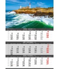 Wall calendar Coast -3 monthly / Pobřeží - 3měsíční/Pobrežie - 3mesačný 2024