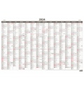 Wall calendar Yearly planing map A1 without pictures 2024