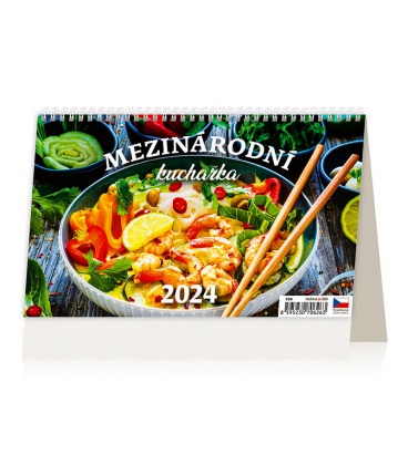 Tischkalender Mezinárodní kuchařka 2024