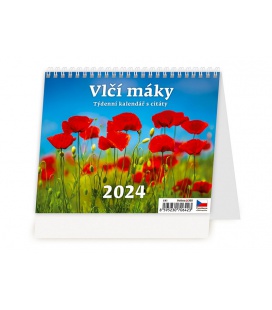 Table calendar Vlčí máky 2024