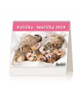 Stolní kalendář MiniMax Kočičky/Mačičky 2024