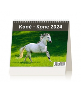 Stolní kalendář MiniMax Koně/Kone 2024