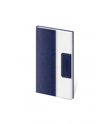 Weekly Pocket Diary Classic - blue, white 2024