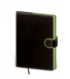 Weekly Diary A5 Flip - black, green 2024