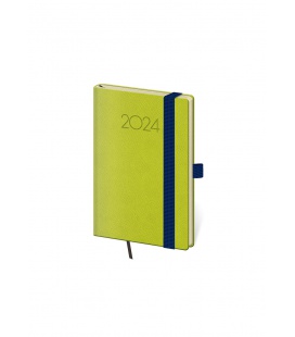 Pocket-Wochentagebuch-Terminplaner New Praga - grun, blau 2024
