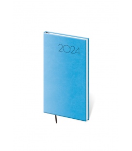 Weekly Pocket Diary Print - light blue 2024
