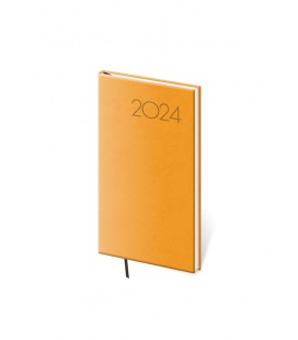 Pocket-Wochentagebuch-Terminplaner Print - gelb 2024