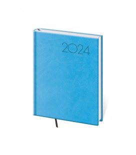 Tagebuch - Terminplaner B6 Print - hell blau 2024