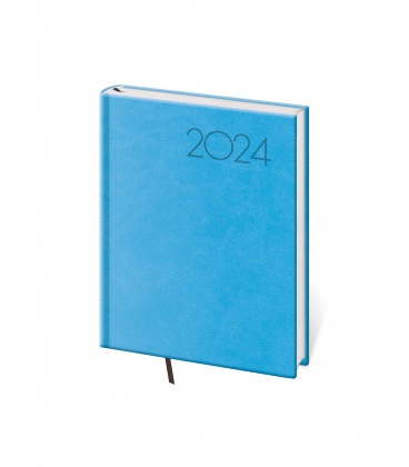 Tagebuch - Terminplaner B6 Print - hell blau 2024
