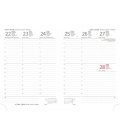 Weekly Diary A5 Vario - 18 BLACK and WHITE s gumičkou 2024