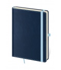Notizbuch - Zápisník Double Blue - liniert L blau 2024