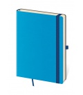 Notizbuch - Zápisník Flexies Blue - liniert M blau 2024