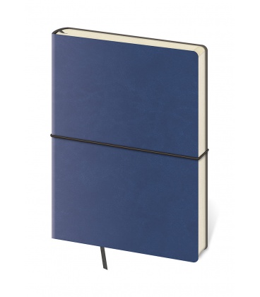 Notes - Zápisník-FLEXIO Blue-linkovaný L modrá 2024