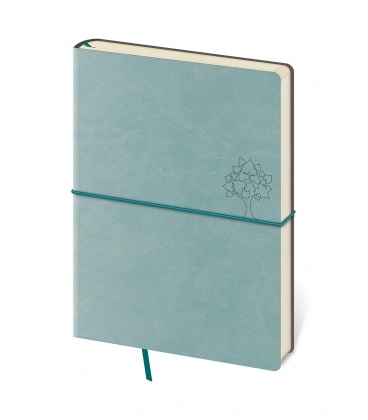 Notepad - Zápisník-FLEXIO Olive-lined L green 2024