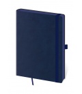 Notes - Zápisník-MEMORY Dark Blue-linkovaný L modrá 2024