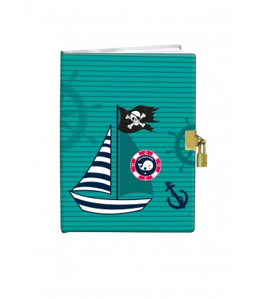 Notepad - Památník 13x18 cm se zámkem Ocean Pirate 2024